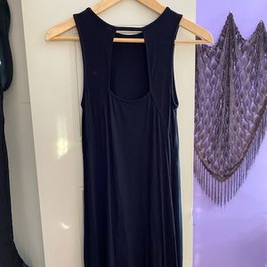 midi dress with back cutout